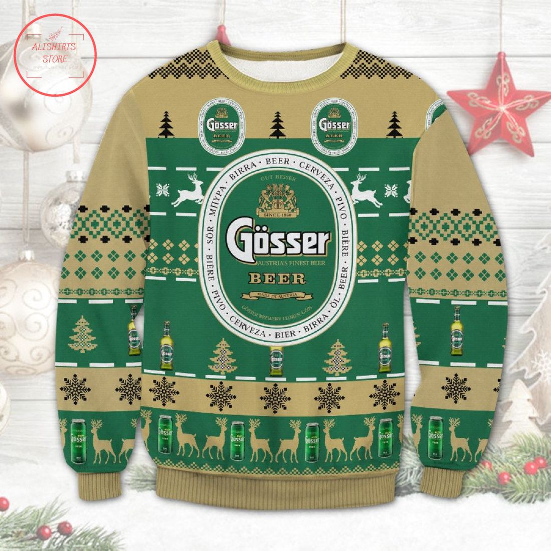 Gosser Beer Ugly Christmas Sweater