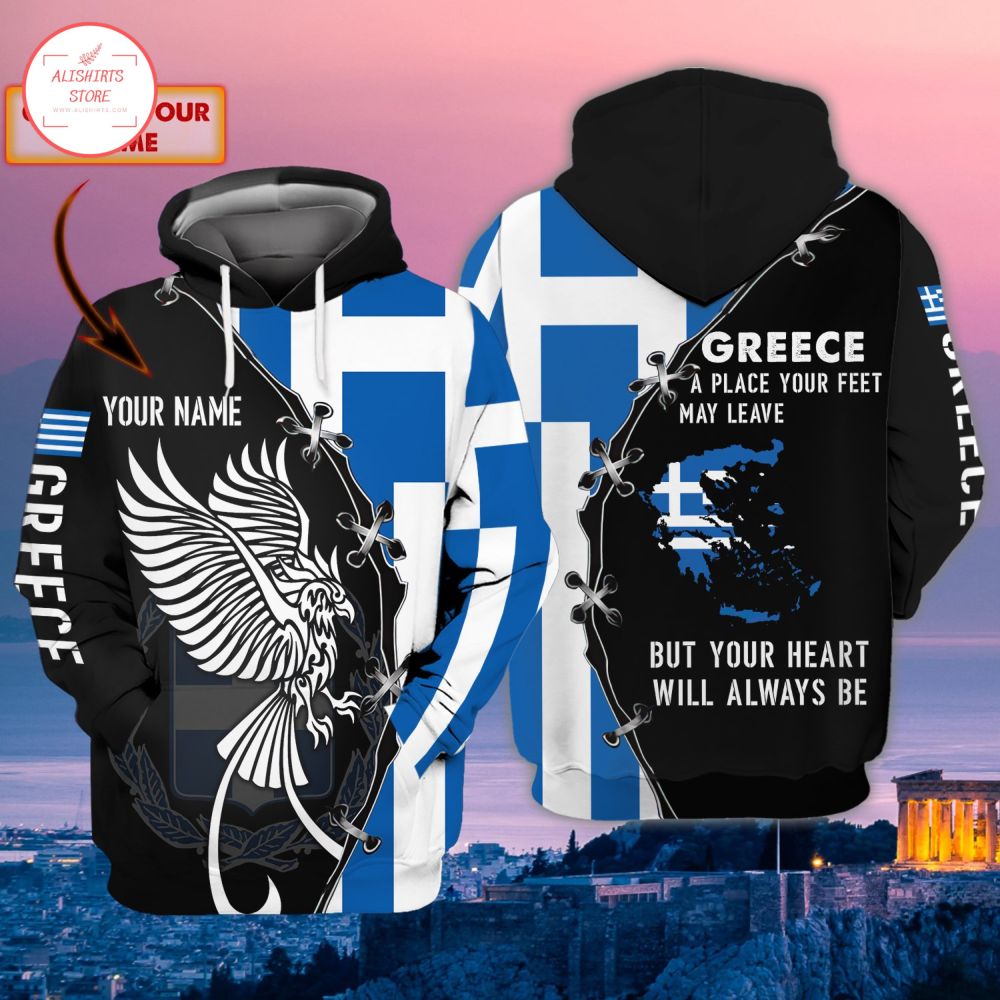 Greece A Place Your Feet Personalized Hoodie 3d