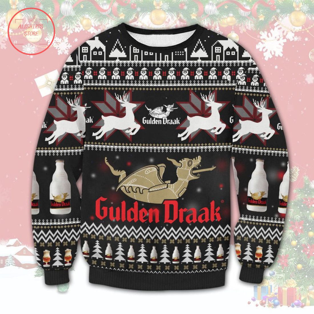 Gulden Draak Beer Ugly Christmas Sweater