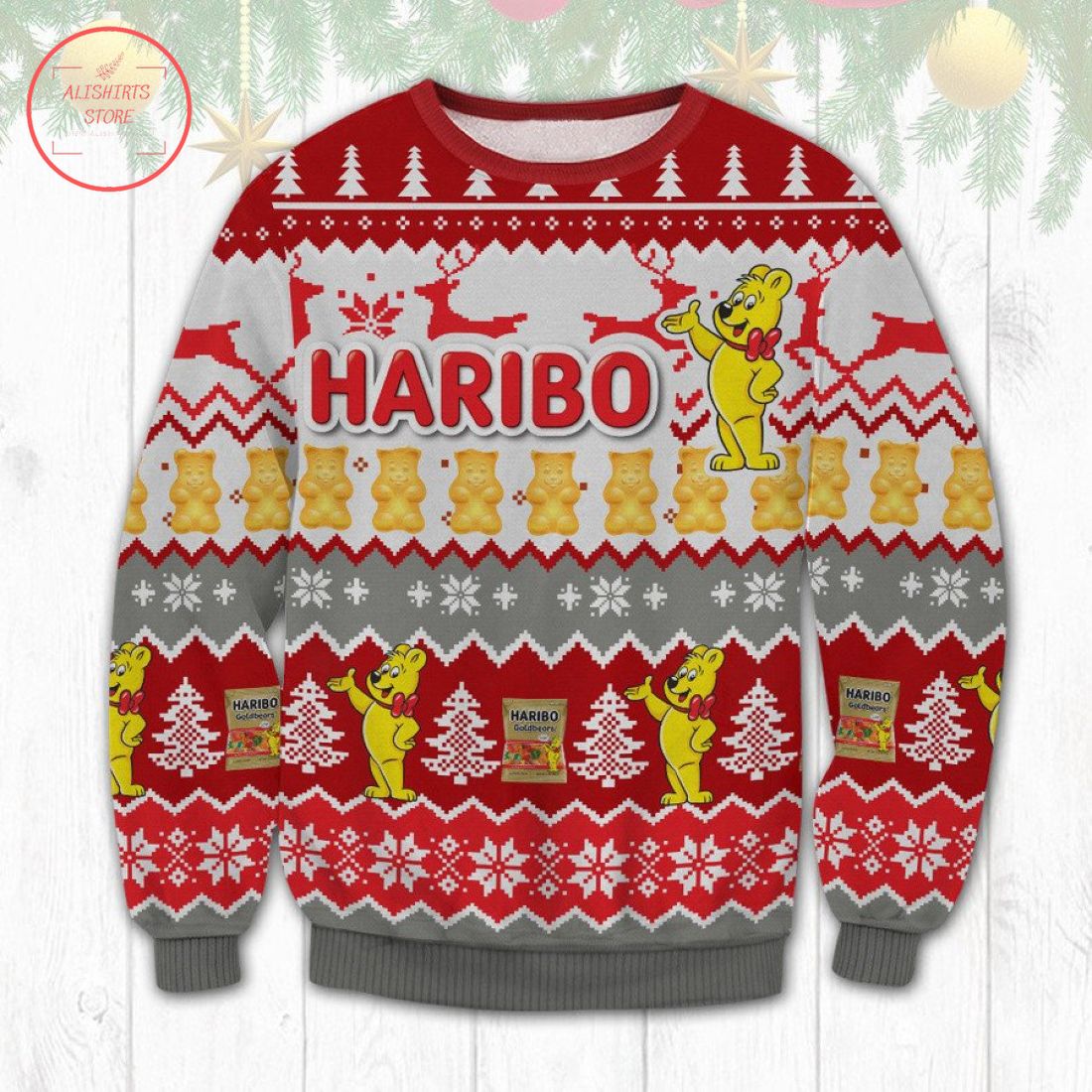 Haribo Gummy Bears Ugly Christmas Sweater