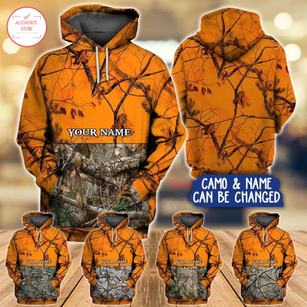 Hunting Camo Personalized Hoodie 3d