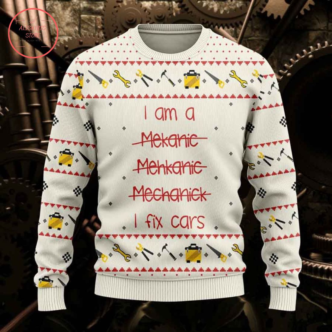 I'm a Mekanic Mehcanik Mechanik I Fix Cars Ugly Sweater