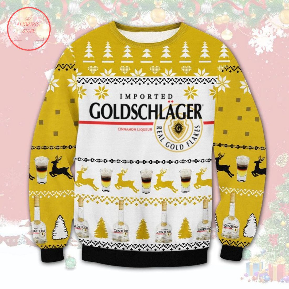 Imported Goldschlager Ugly Christmas Sweater