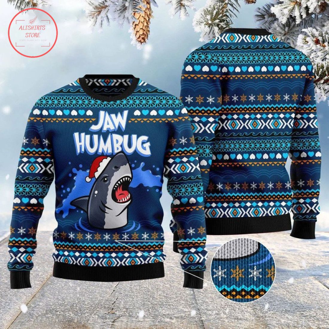 Jaw Humbug Ugly Christmas Sweater