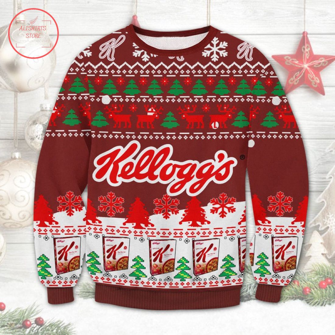 Kelloggs Special K Ugly Christmas Sweater