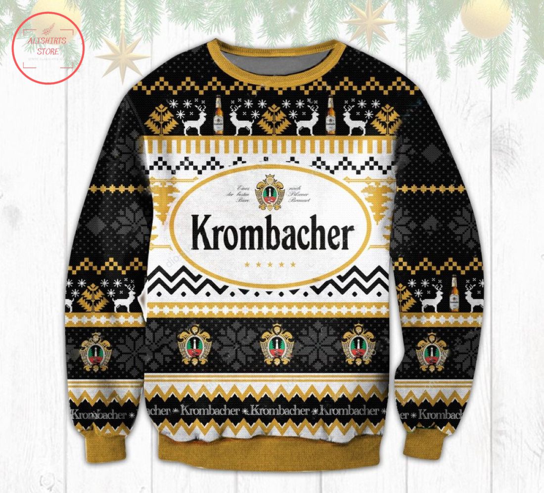 Krombacher Beer Ugly Christmas Sweater