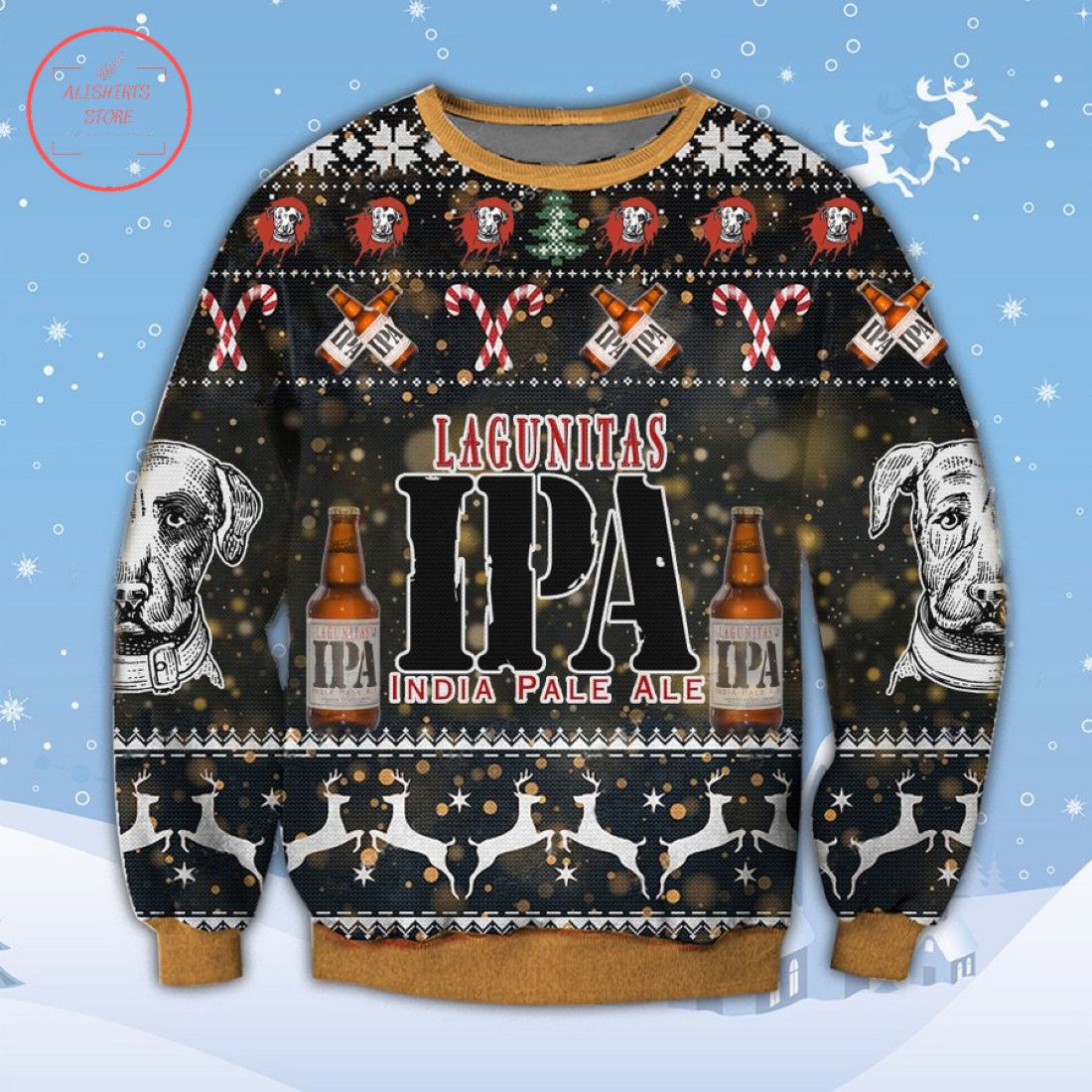 Lagunitas IPA Ugly Christmas Sweater