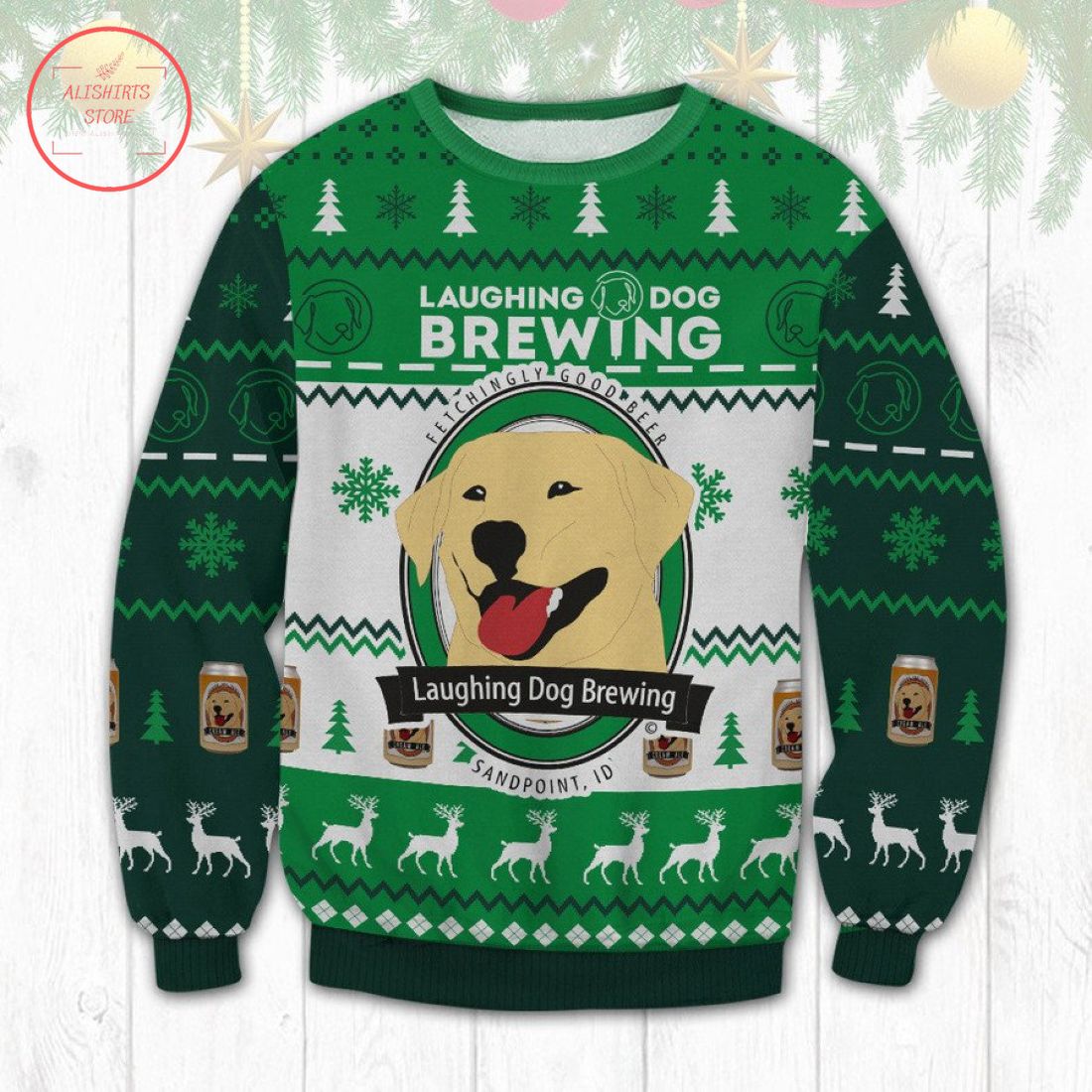 Laughing Dog Brewing Ugly Christmas Sweater