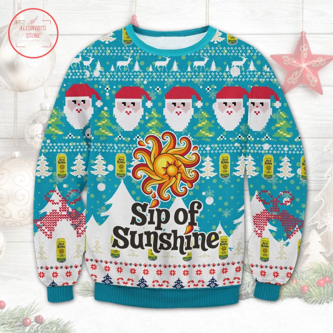 Lawson's Sip of Sunshine Ipa Ugly Christmas Sweater