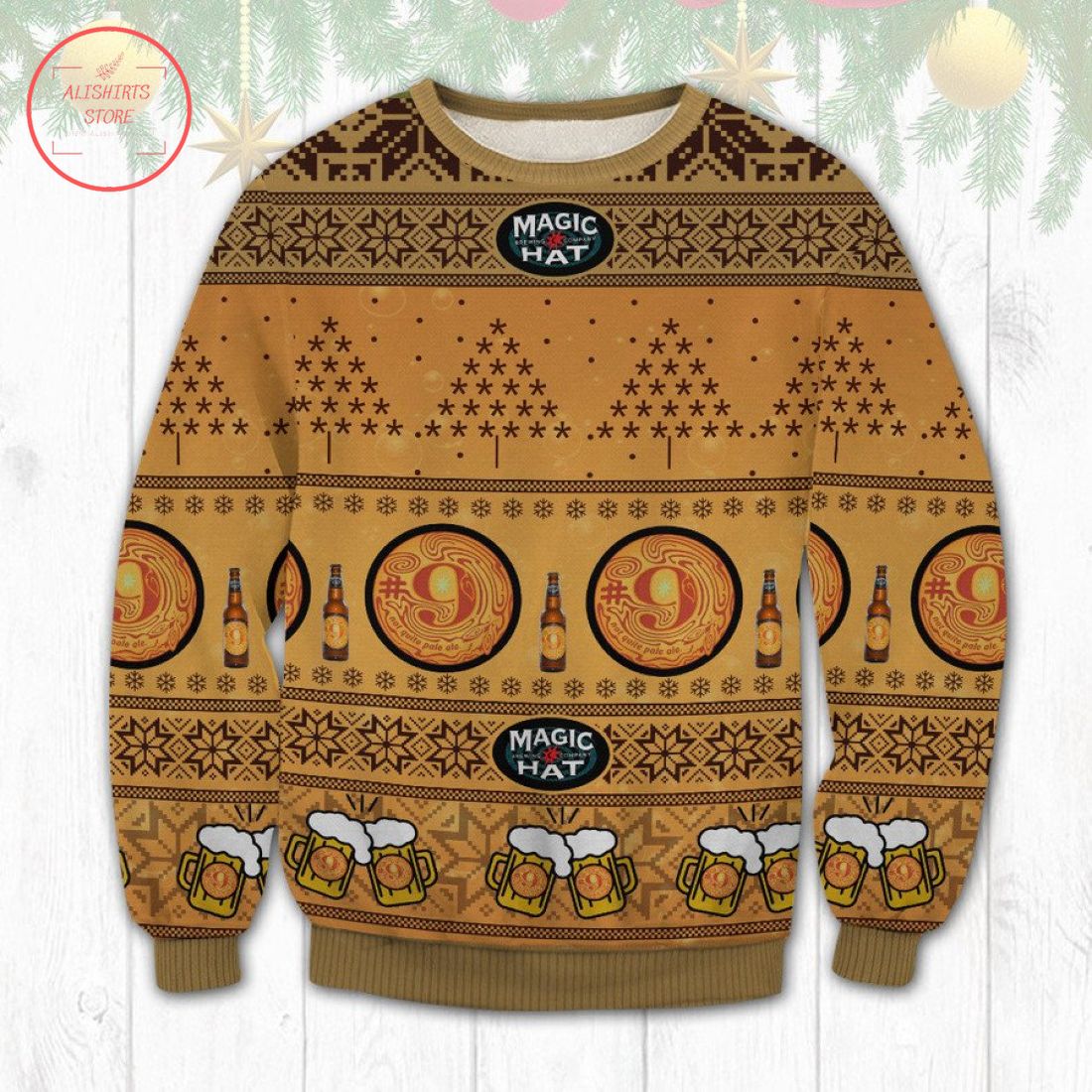 Magic Hat Beer Ugly Christmas Sweater