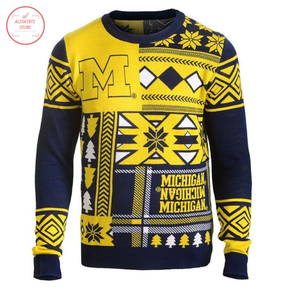 Michigan Wolverines ugly Christmas Sweater