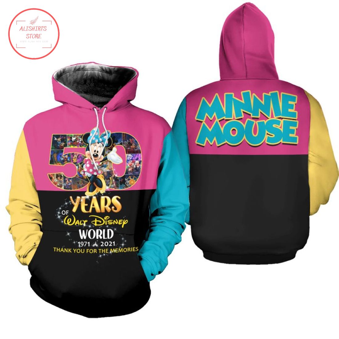 Minnie Mouse 50 Years Anniversary of Walt Disney World Hoodie