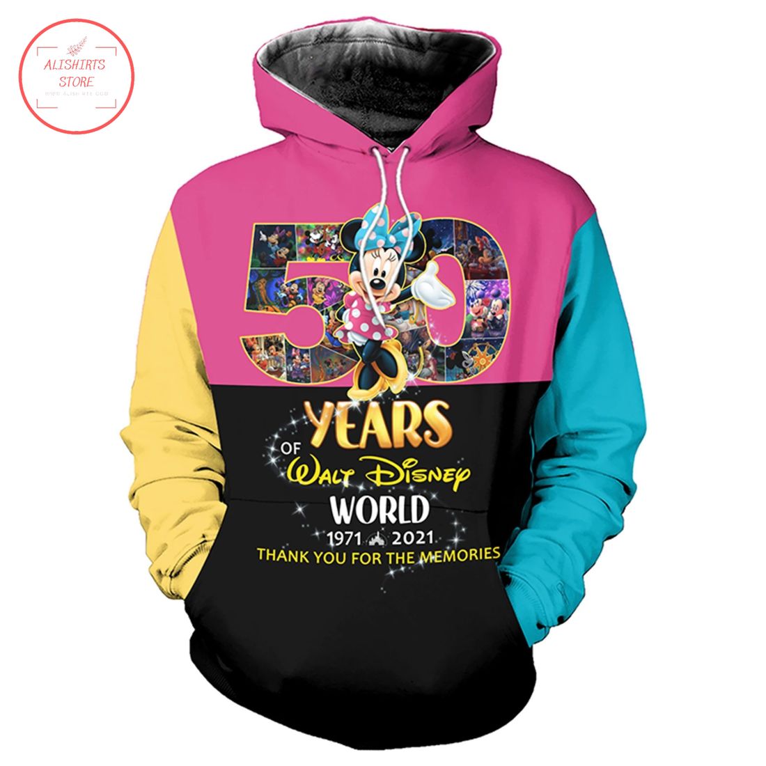 Minnie Mouse 50 Years Anniversary of Walt Disney World Hoodie