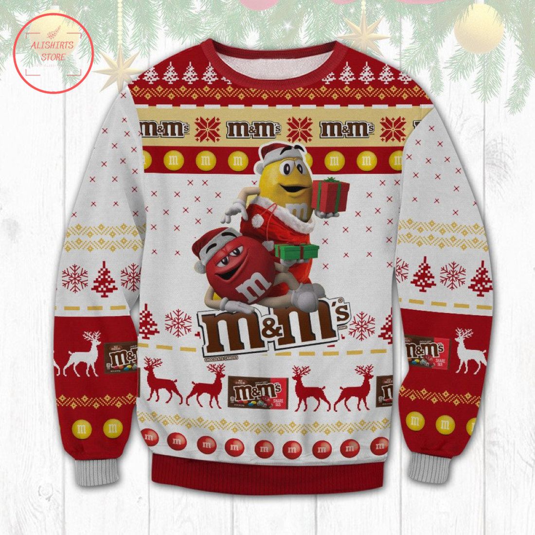 M&m's Chocolate Ugly Christmas Sweater