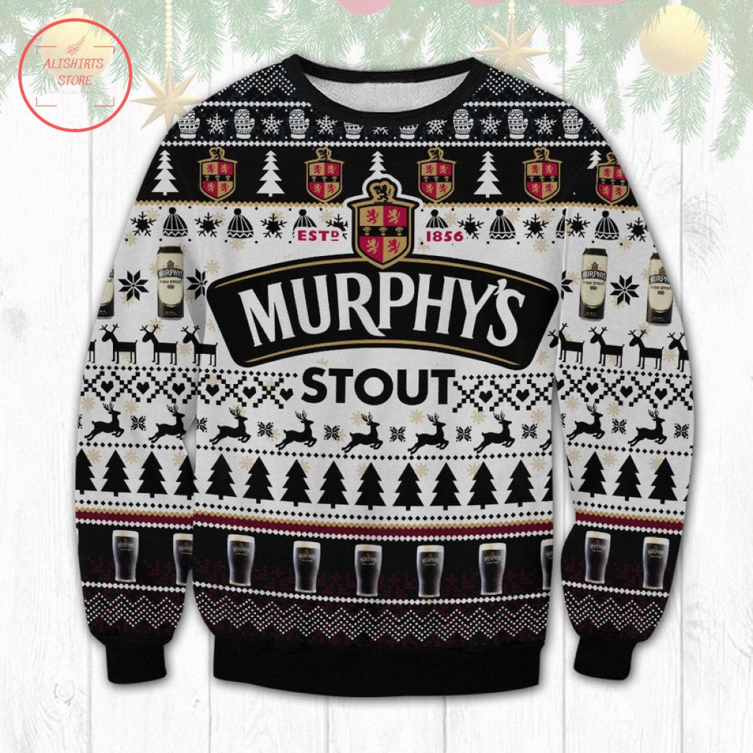 Murphys Stout Beer Ugly Christmas Sweater