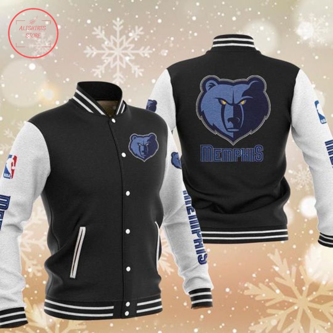 NBA Memphis Grizzlies Varsity Baseball Jacket