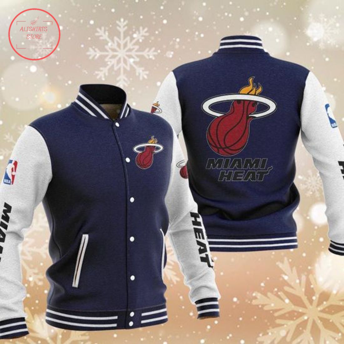 NBA Miami Heat Varsity Baseball Jacket