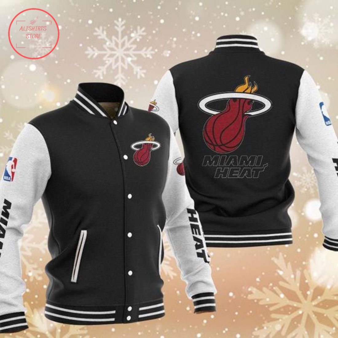 NBA Miami Heat Varsity Baseball Jacket