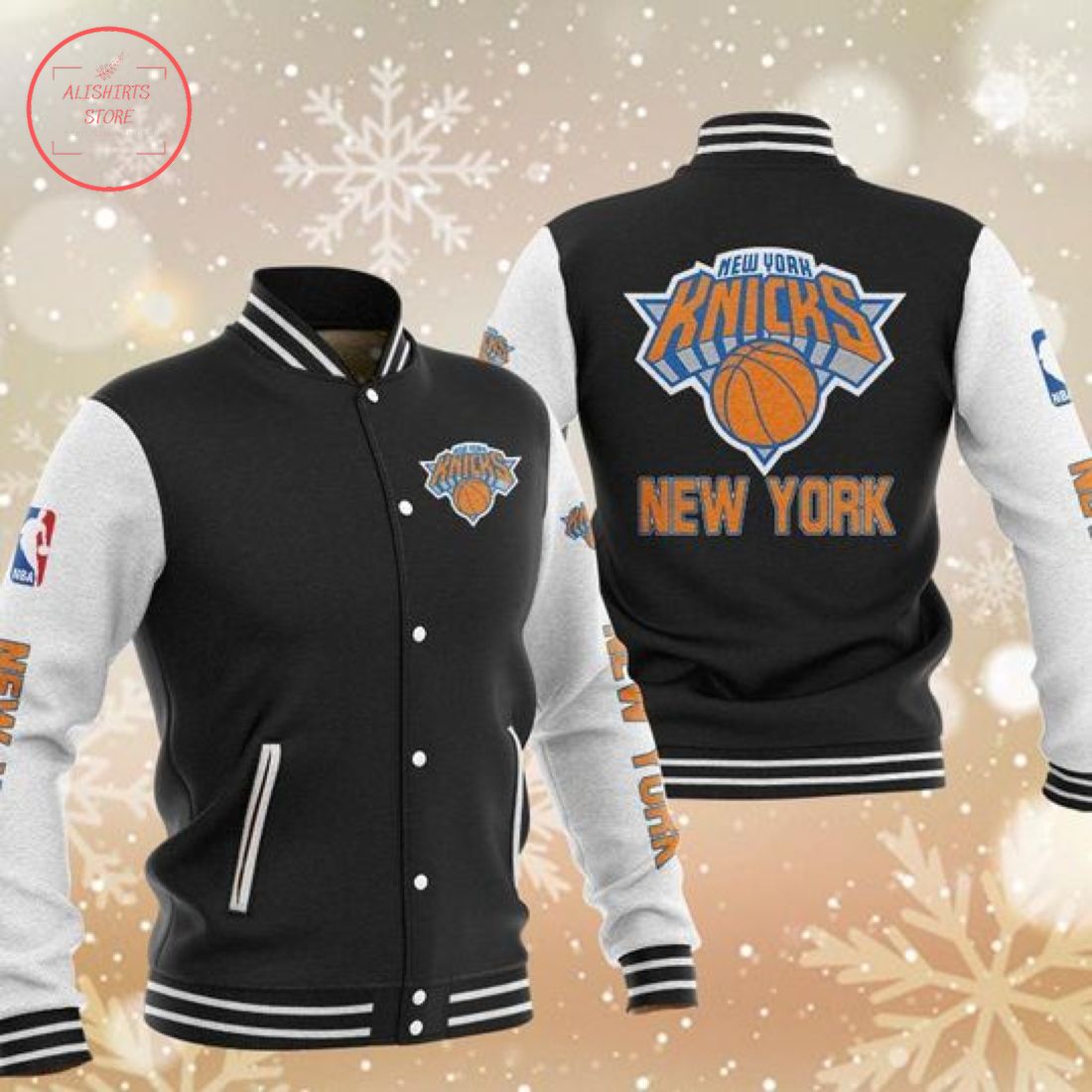 NBA New York Knicks Varsity Baseball Jacket