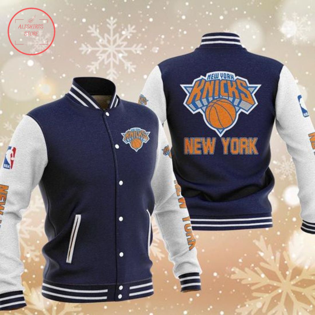 NBA New York Knicks Varsity Baseball Jacket