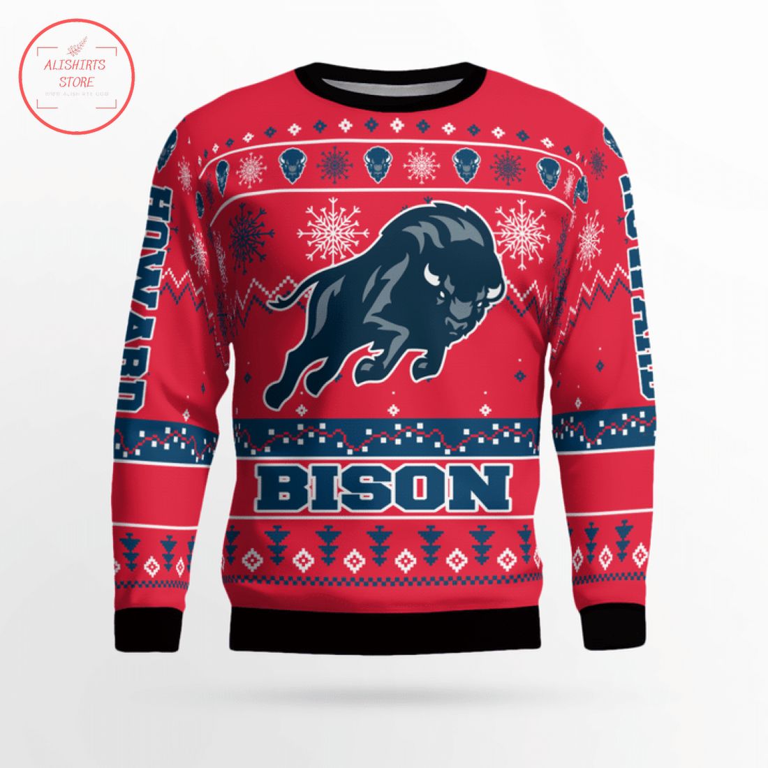 NCAA Howard Bison Ugly Christmas Sweater