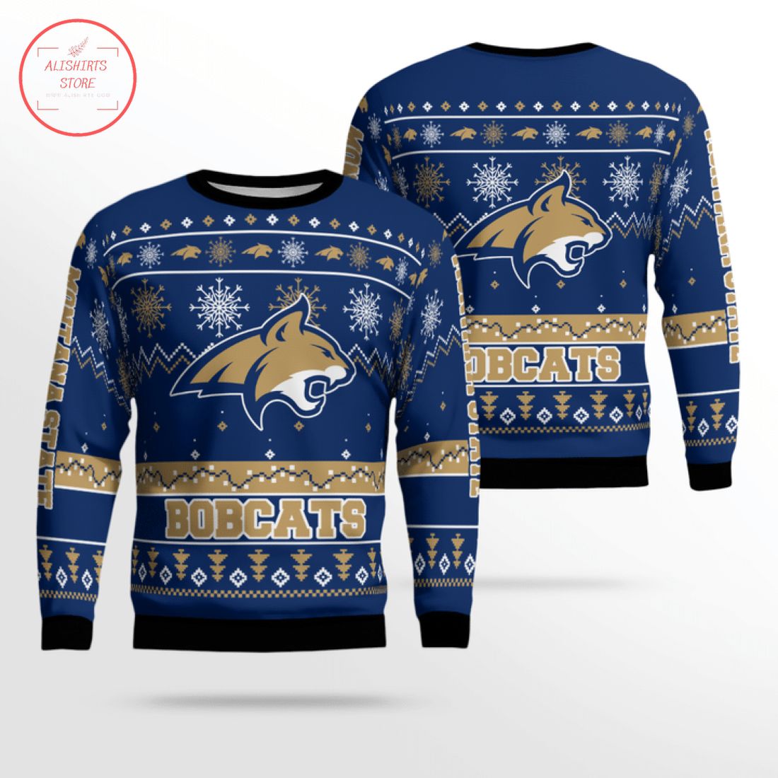 NCAA Montana State Bobcats Ugly Christmas Sweater