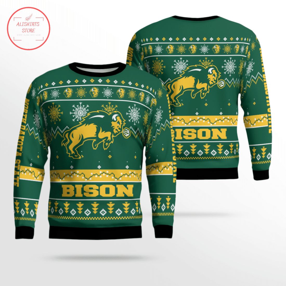 NCAA North Dakota State Bison Ugly Christmas Sweater