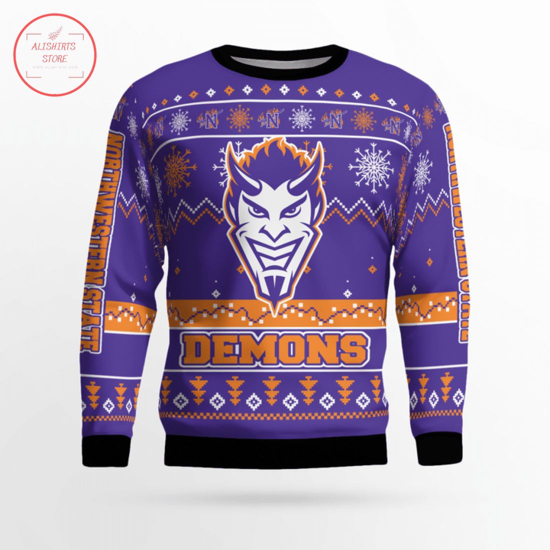 NCAA Northwestern State Demons Ugly Christmas Sweater