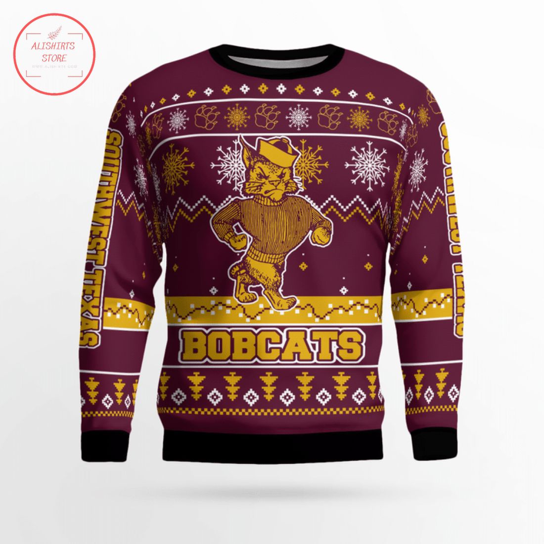 NCAA Southwest Texas Bobcats Ugly Christmas Sweater