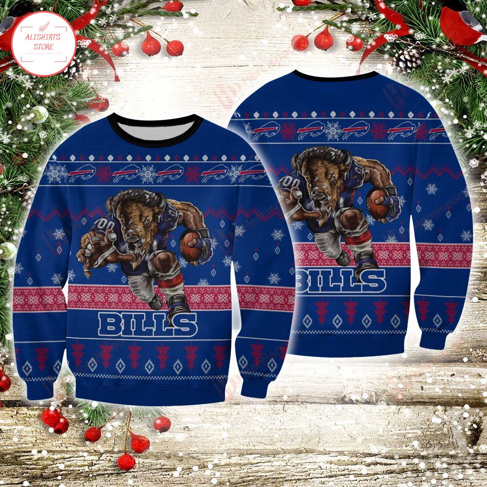 NFL Buffalo Bills player Ugly Christmas Sweater