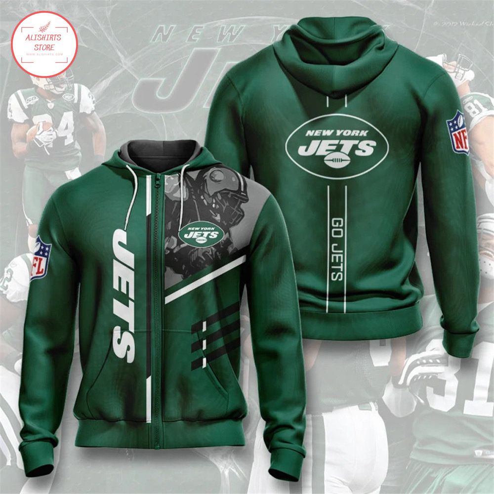 NFL New York Jets Go Jets Hoodie 3d