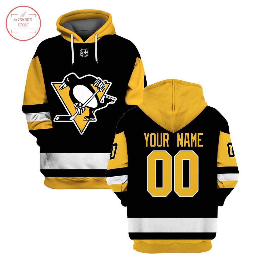 NHL Pittsburgh Penguins Custom Name Number 3d hoodie