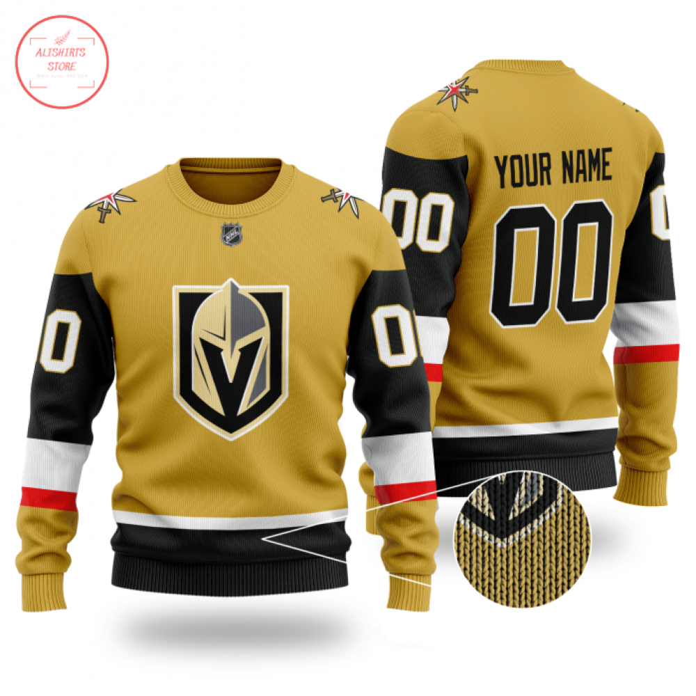 NHL Vegas Golden Knights Custom Name Number Sweater