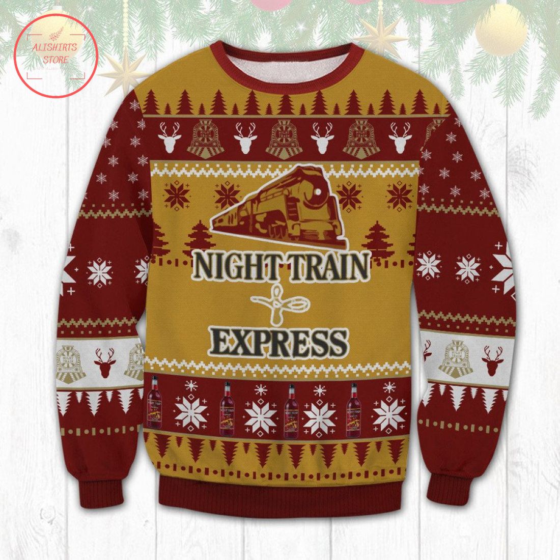 Night Train Express Ugly Christmas Sweater