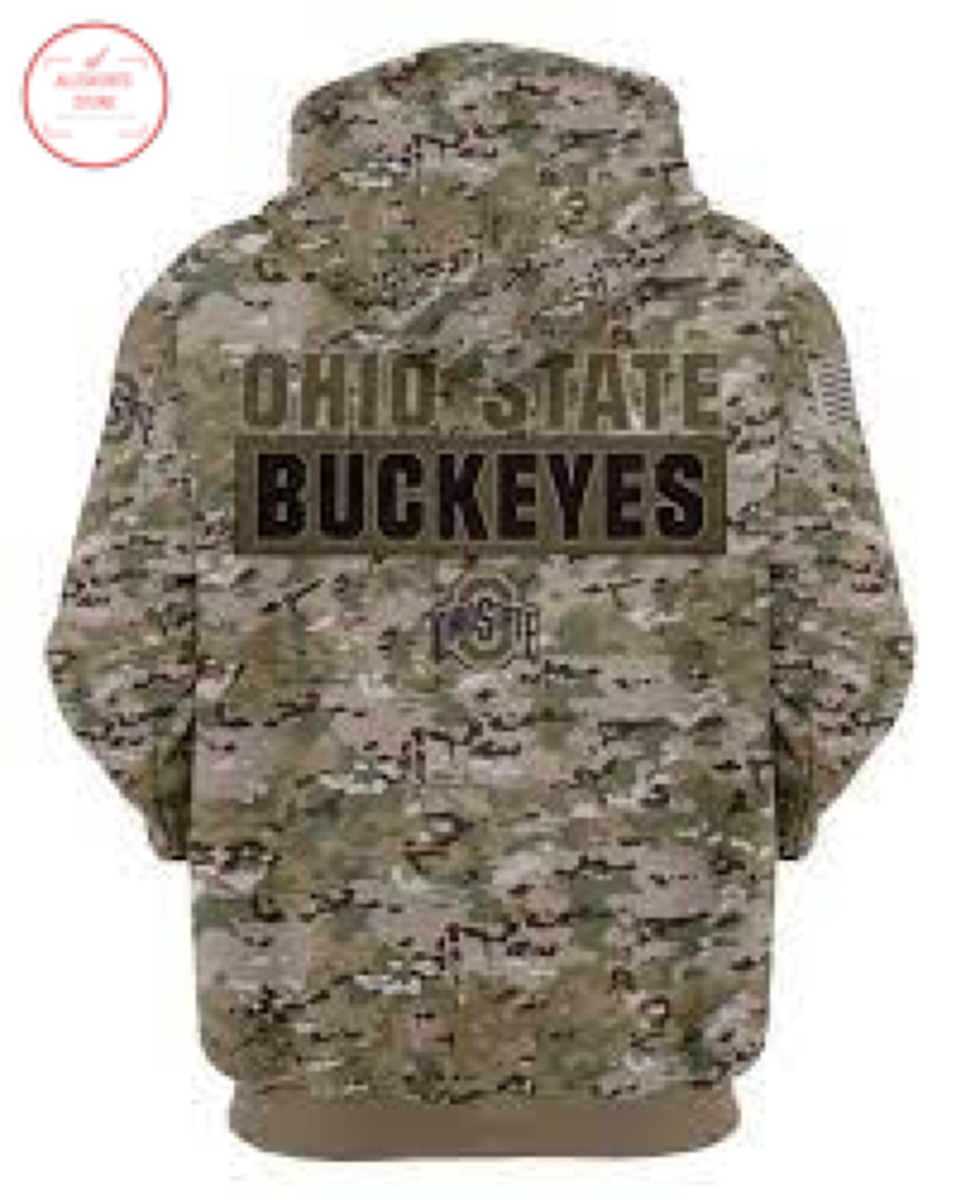 Ohio State Buckeyes Camo style Hoodie