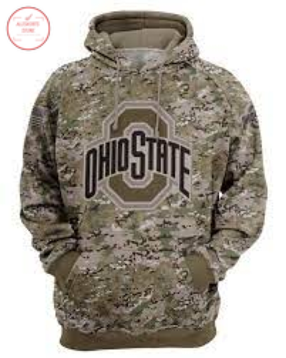 Ohio State Buckeyes Camo style Hoodie