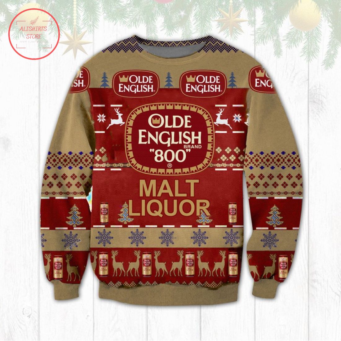 Olde English 800 Ugly Christmas Sweater