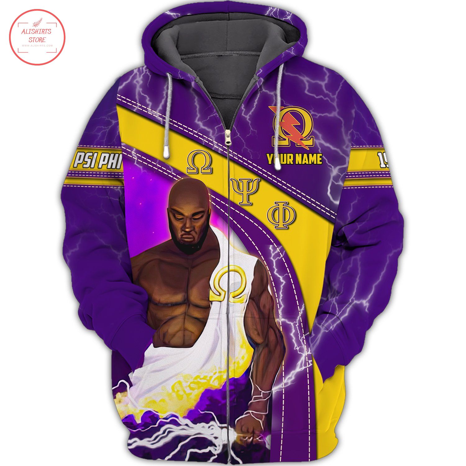 Omega Psi Phi Personalized Hoodie 3d