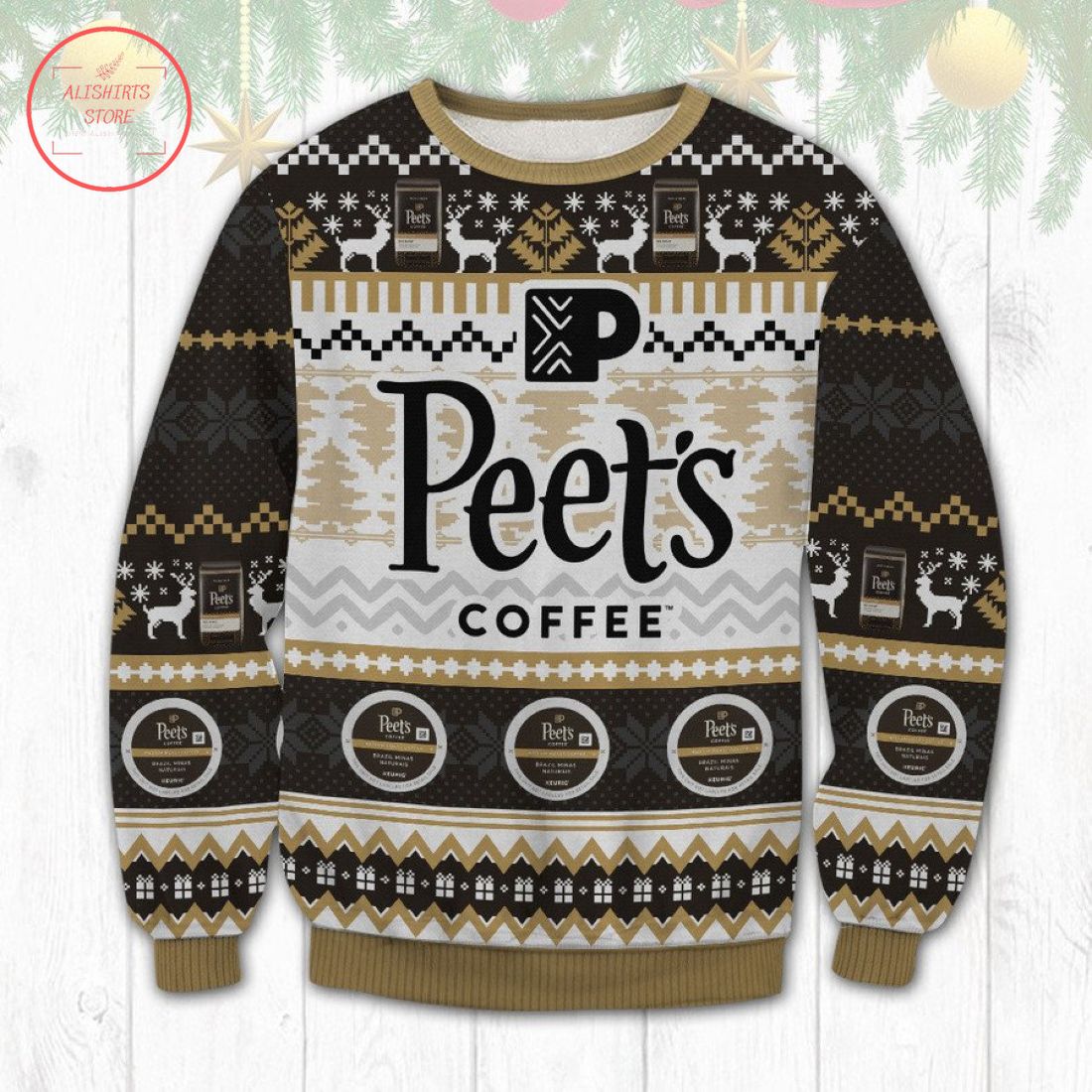 Peets Coffee Ugly Christmas Sweater