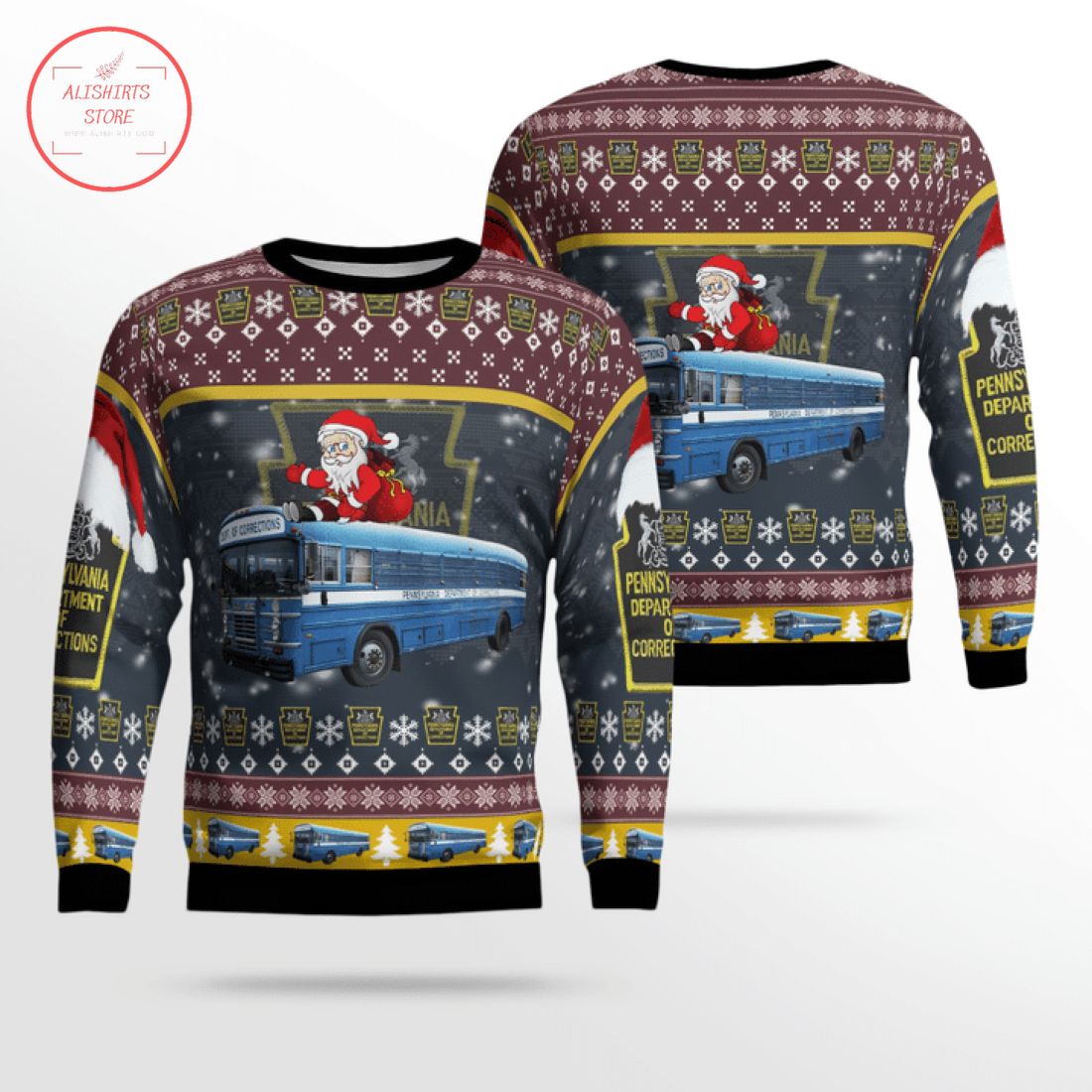 Pennsylvania Department of Corrections Ugly Christmas Sweater