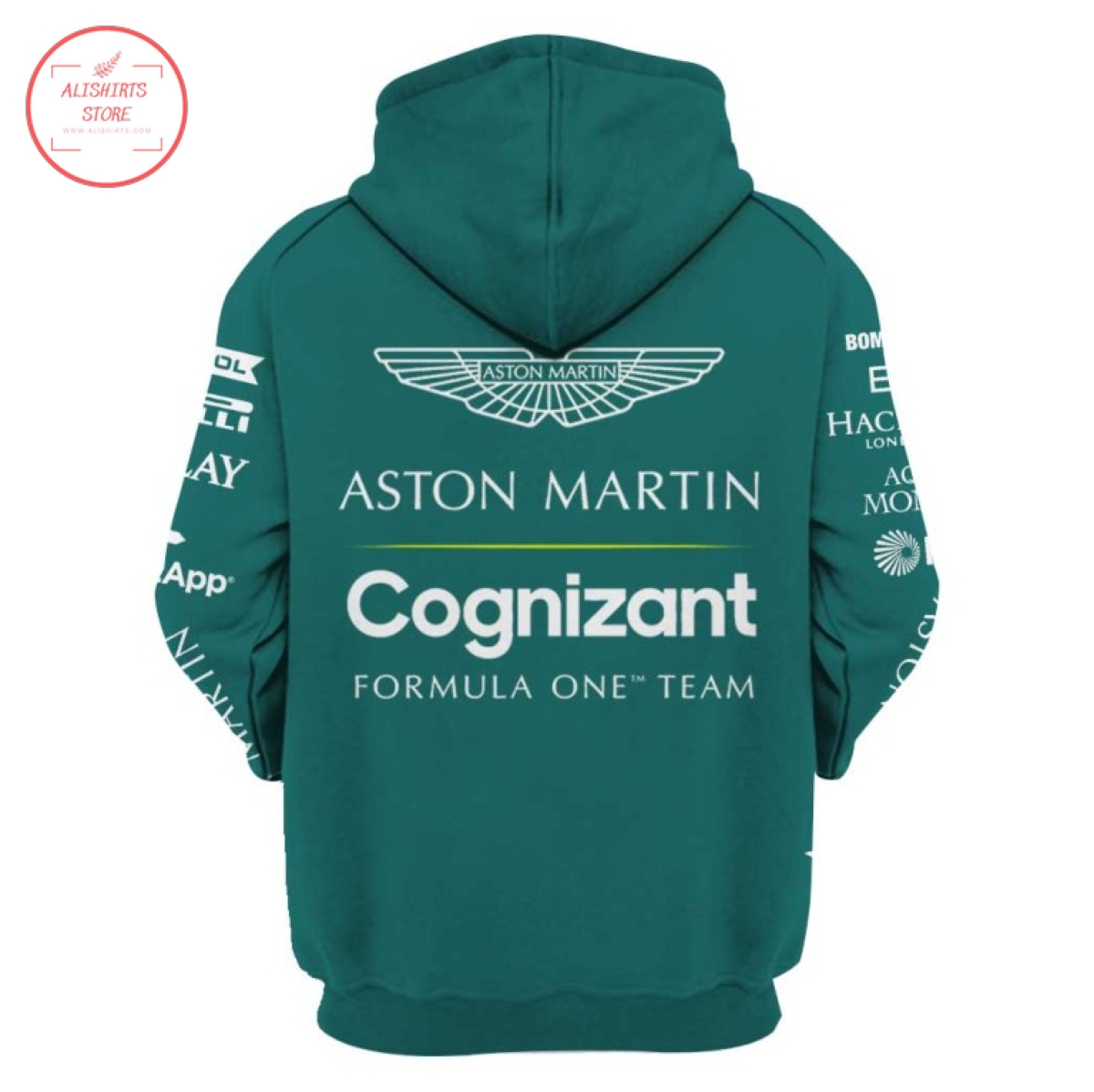 Personalized Aston Martin Cognizant F1 3D Hoodie