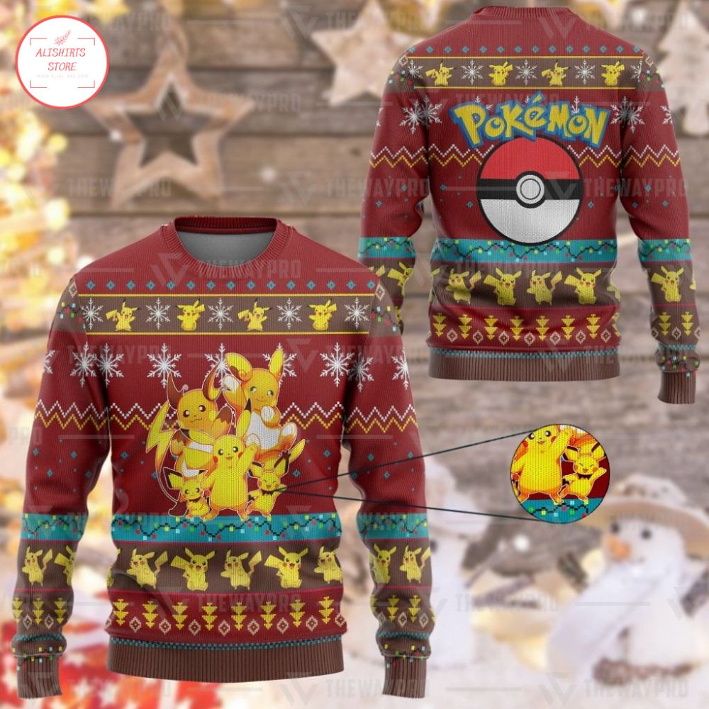 Pokemon Pikachu Ugly Christmas Sweater