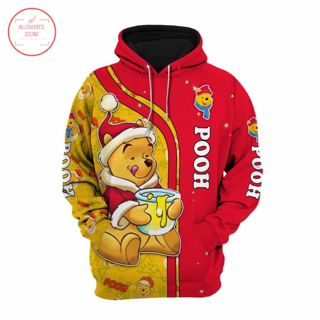 Pooh Disney Christmas Unisex Hoodie 3D