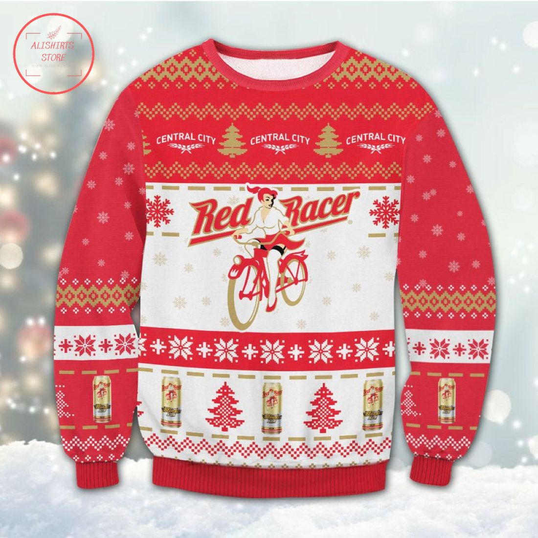 Red Racer Ipa Ugly Christmas Sweater