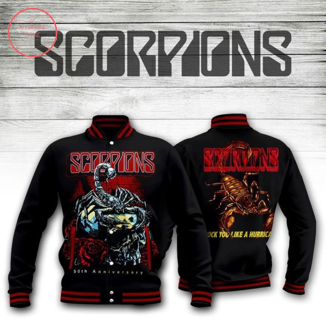 Scorpions Rock You Like a Hurricane Baseball Jacket
