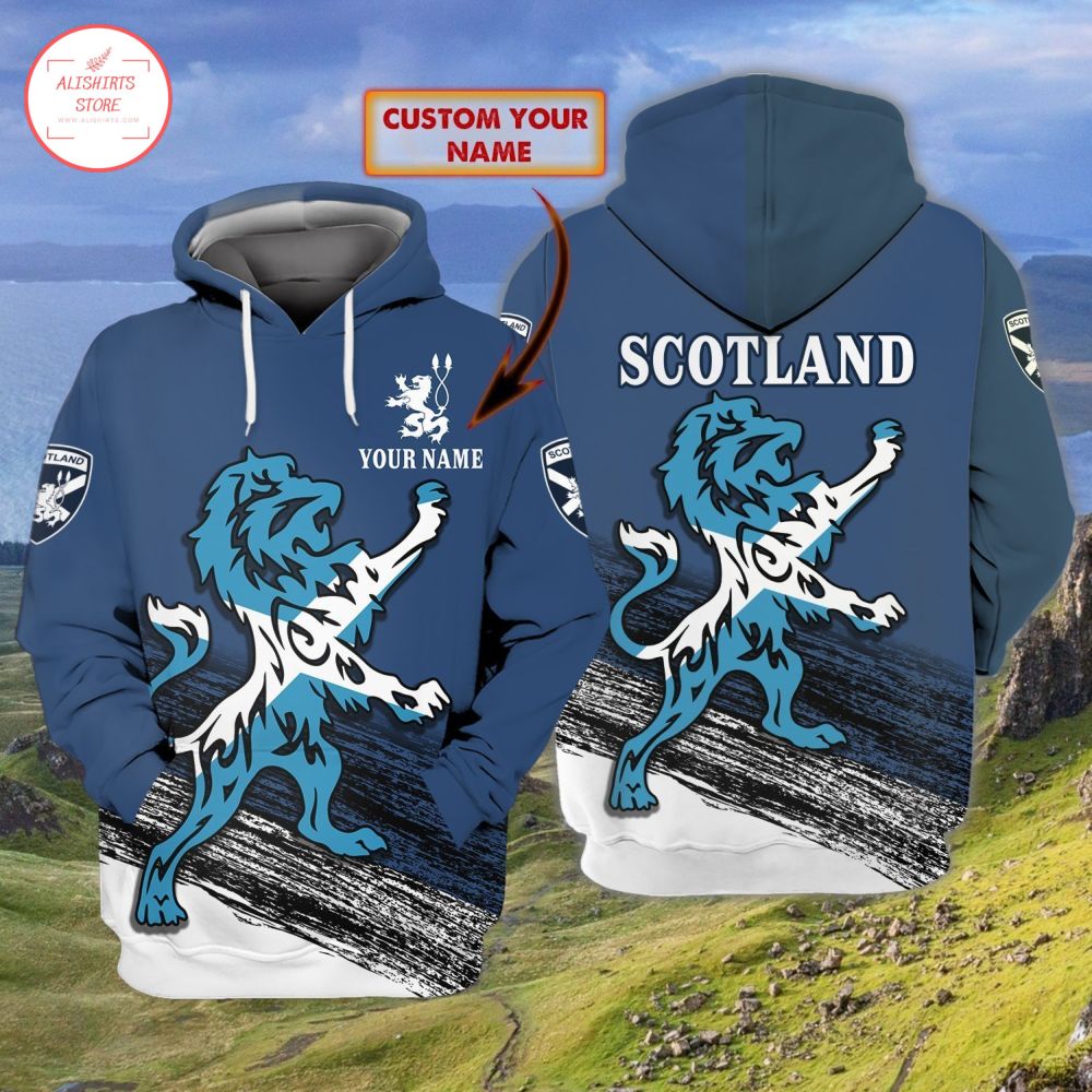 Scotland Lion Personalized Hoodie 3d