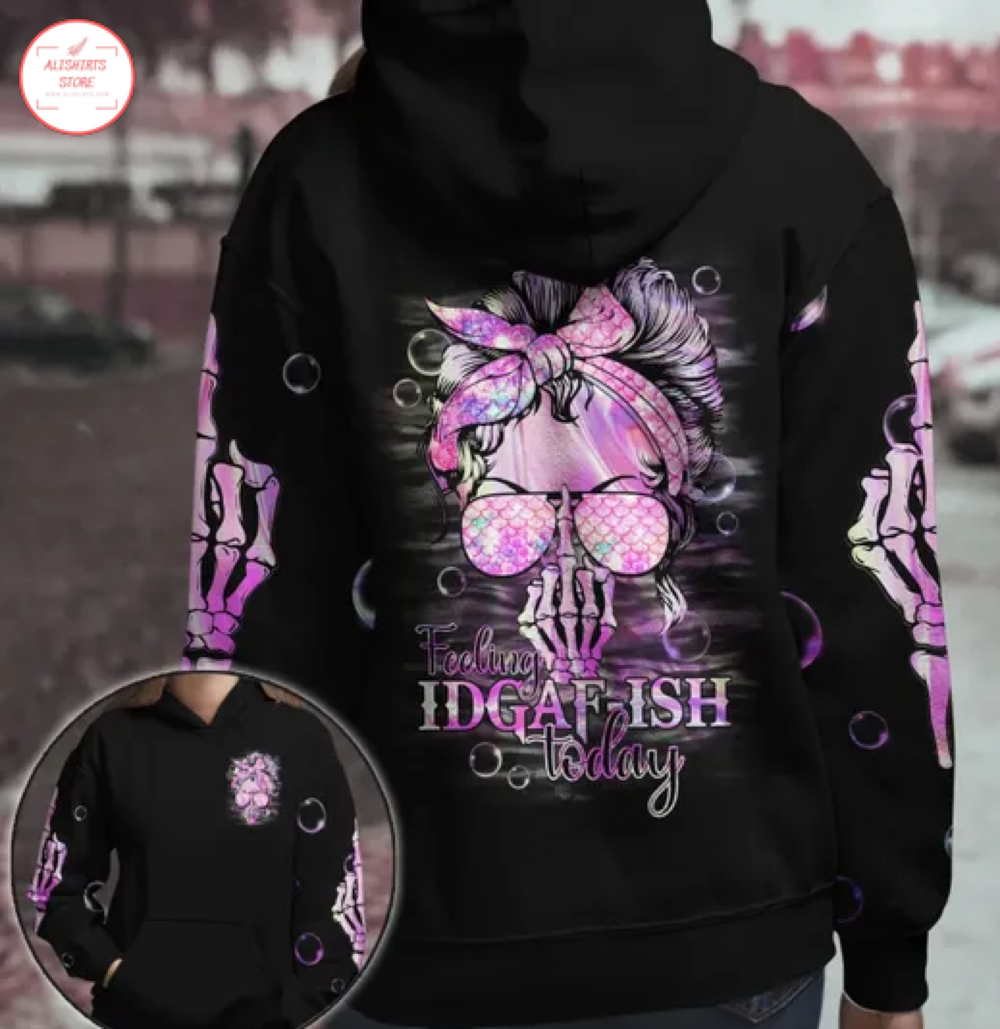 Skull Mermaid All Over Print Hoodie 3D