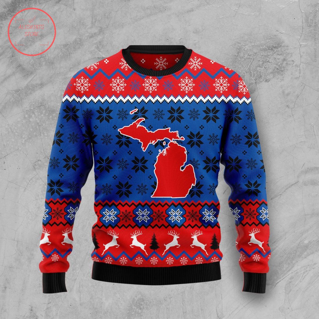 Sweet Home Michigan Ugly Christmas Sweater
