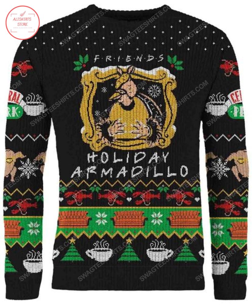 TV Show Friends Holiday Armadillo full print ugly Christmas Sweater