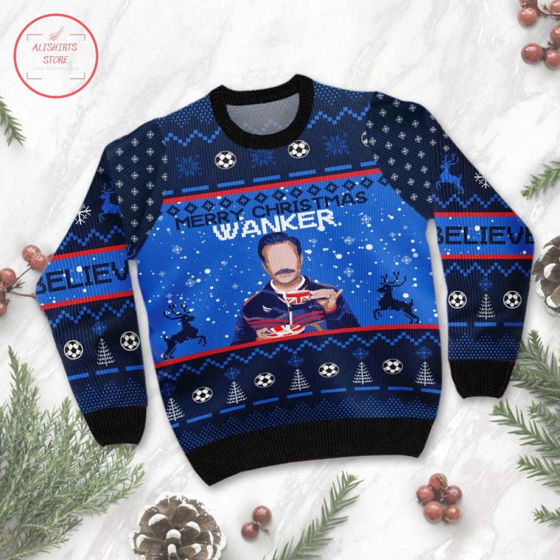 Ted Lasso Merry Christmas Wanker Ugly Sweater